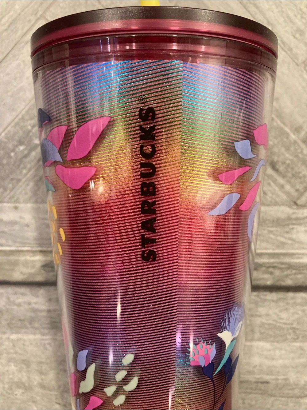 Starbucks 2022 Iridescent Floral Tumbler